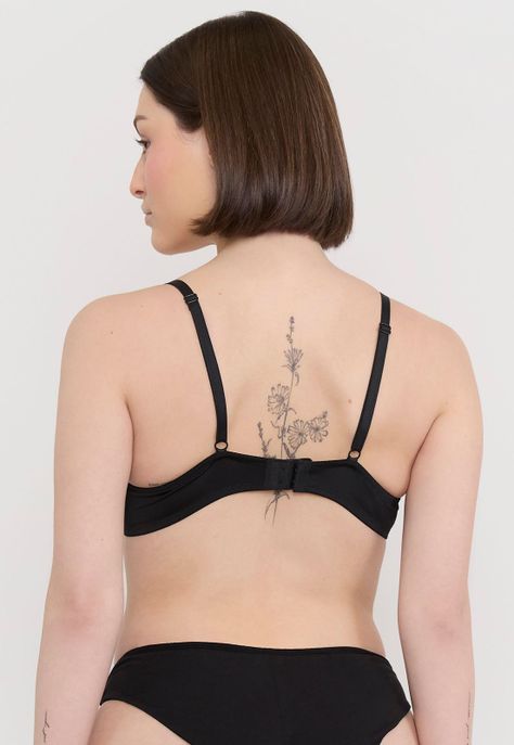 Sostén Mujer Bipack Liso Copa B Negro Blanco Corona-1