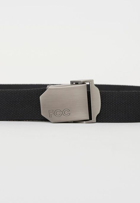 Cinturón Negro Hombre Hebilla Sport Corona-1