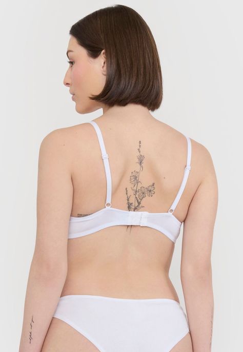 Sostén Mujer Bipack Liso Copa C Negro Blanco Corona-1
