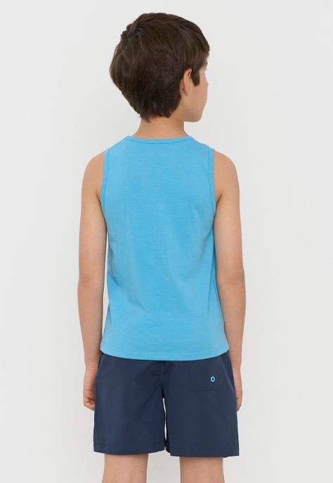 Polera Niño Kids Tank Celeste Corona-1