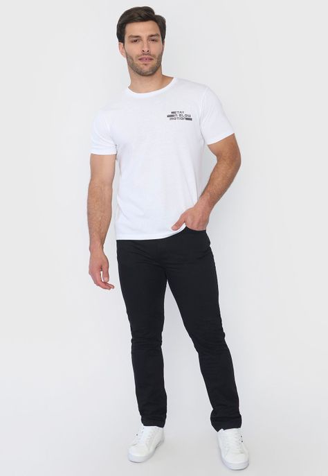 Pantalón Hombre 5 Pocket Negro Corona-0