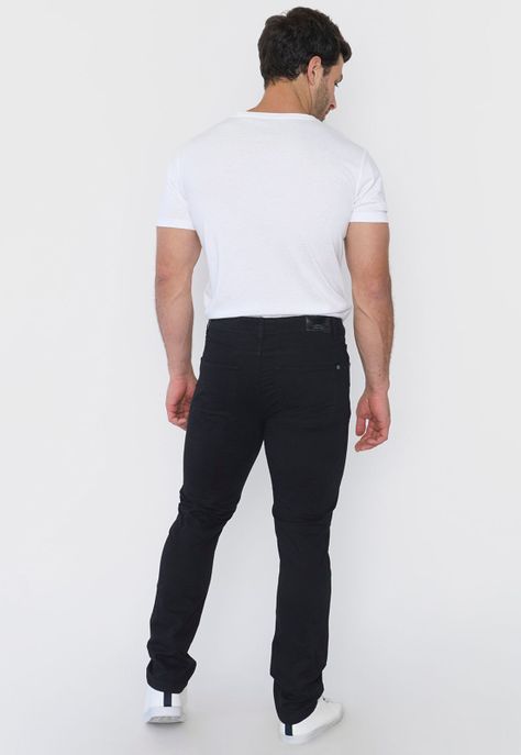 Pantalón Hombre 5 Pocket Negro Corona-2