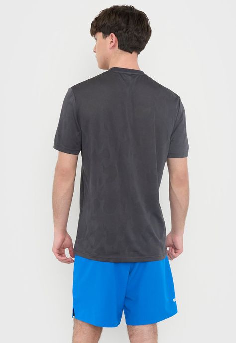 Polera Hombre Deportiva Texturizada Charcoal Corona-1