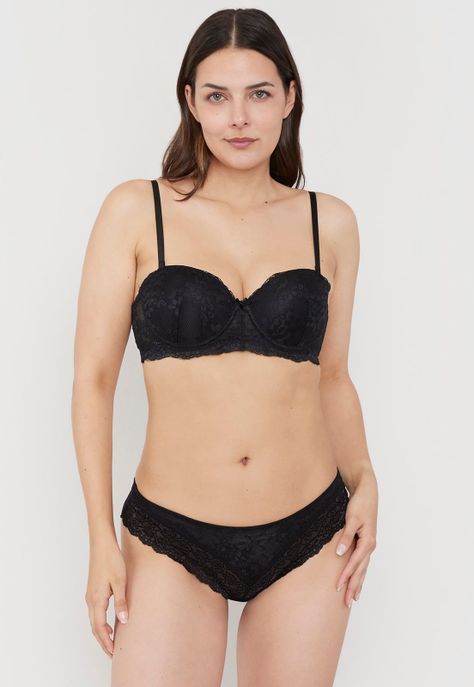 Sostén Mujer Copa C Wireless Negro Corona-3