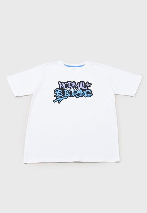 Polera Niño Teen M/C Back Print Blanco Corona-0