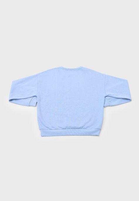 Poleron Niña Teen Pullover Celeste Corona-1