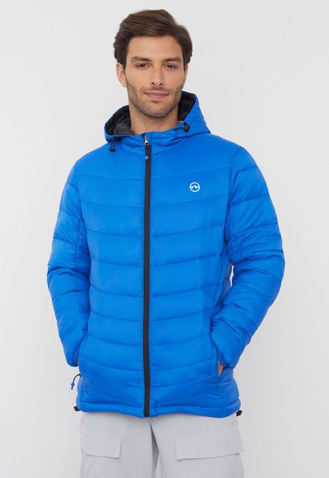 Parka Outdoor Hombre Full Zipper Azul Royal Corona-0