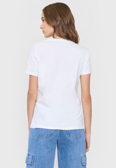 Polera Mujer Fun Print Regular Blanco Corona-1