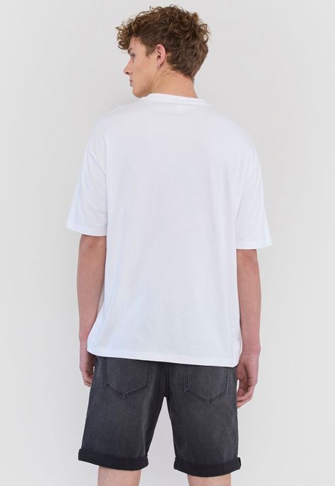 Polera Hombre Lisa R-Neck Gris Corona-1