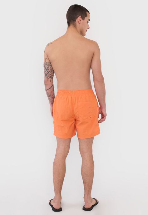 Traje de Baño Hombre Liso Naranjo Corona-2