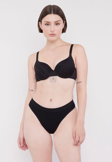 Sostén Mujer Bipack Liso Copa B Negro Coral Corona-3