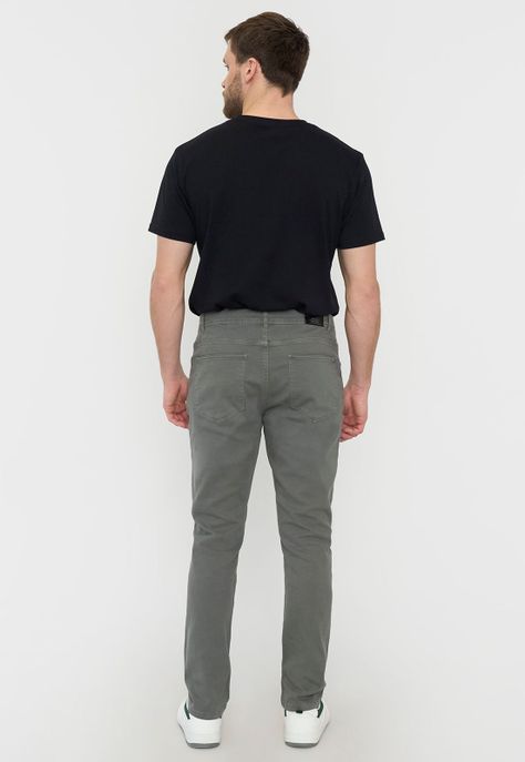 Pantalón Hombre Pantalón 5 Pocket Gris Corona-2