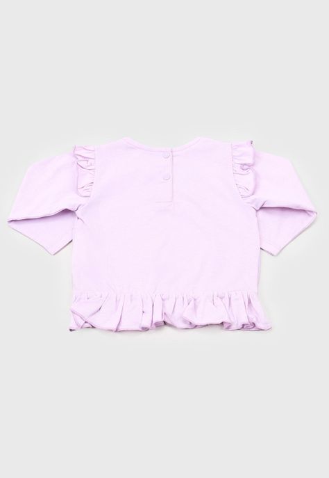 Polera Bebe Niña M/L Focal Vuelitos Lila Corona-1