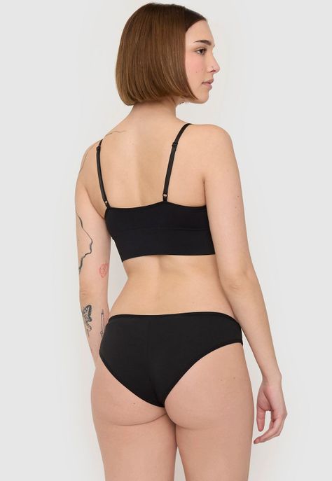 Tripack Calzón Mujer Básico Rosado/Negro/Blanco Corona-2