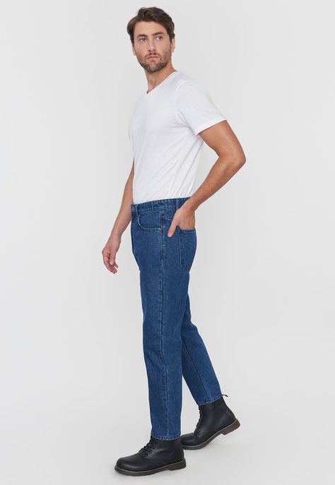 Jeans Hombre Regular Azul Oscuro Corona-3