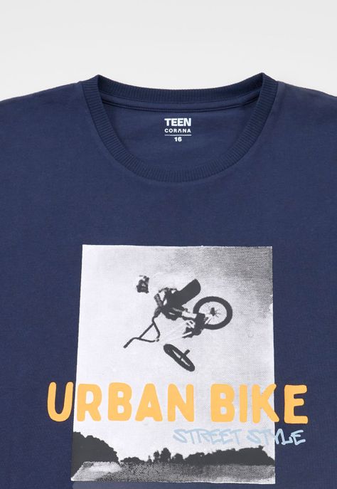 Polera Niño Teen Doble Manga Navy Corona-2
