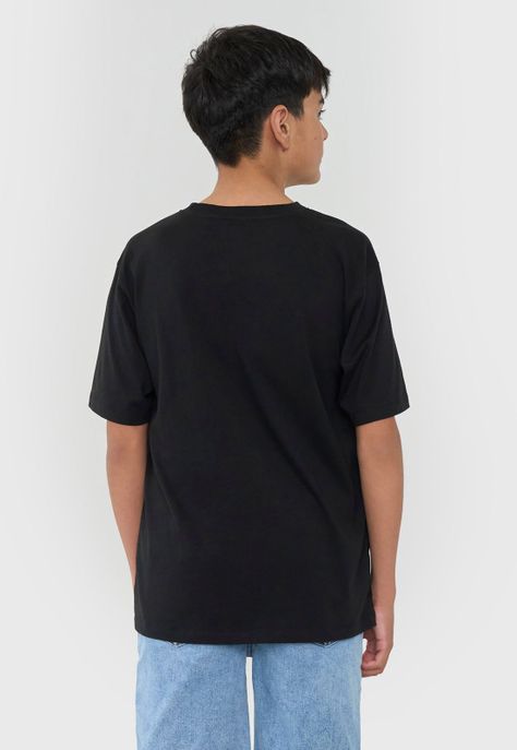 Polera Niño Teen Core Negro Corona-1