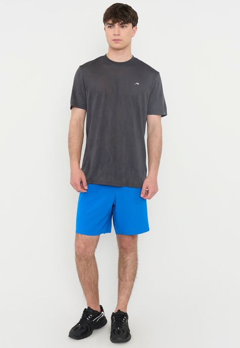 Short Hombre Deportivo Textura Azul Corona-0