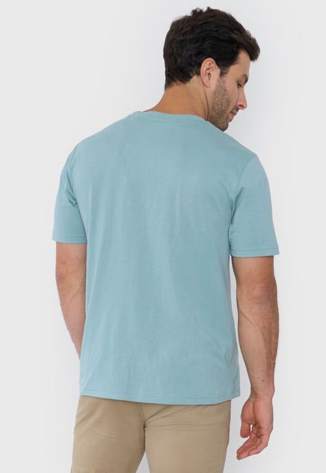 Polera Hombre Cneck Bolsillo Verde Corona-1