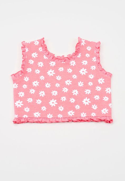 Peto Niña Kids Rib Full Print Coral Corona-0