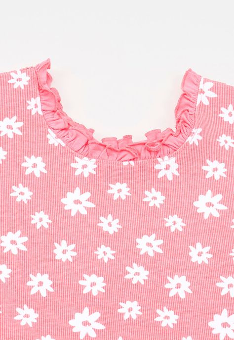 Peto Niña Kids Rib Full Print Coral Corona-2