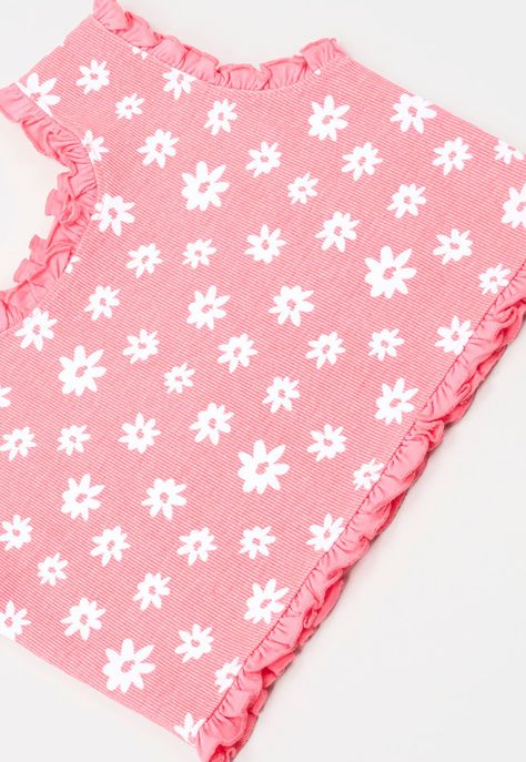 Peto Niña Kids Rib Full Print Coral Corona-3