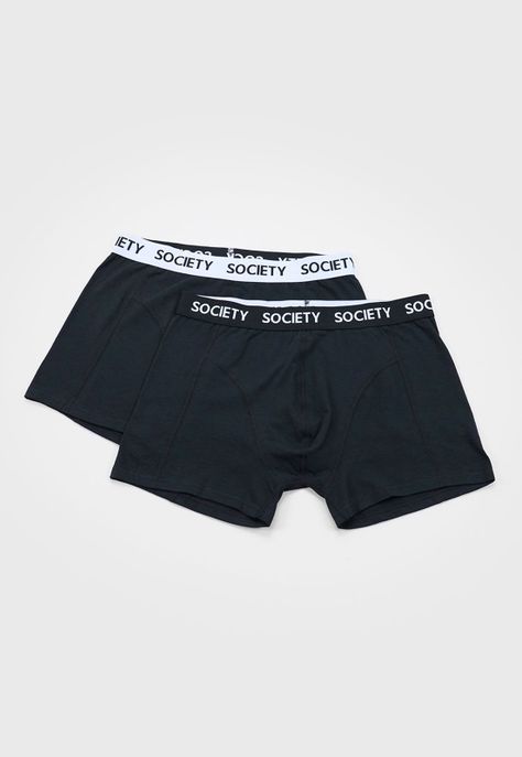 Boxer Hombre Liso Negro Corona-0