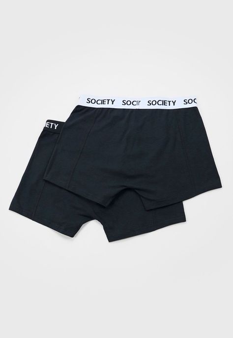 Boxer Hombre Liso Negro Corona-1