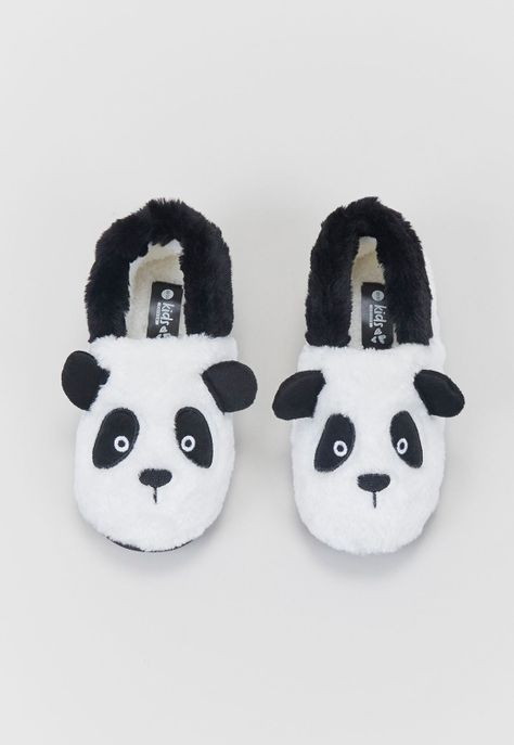 Pantufla Niña Panda Blanco Corona-2