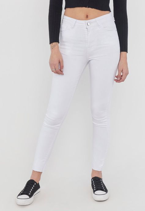 Jeans Skinny Blanco - Mujer Corona-0