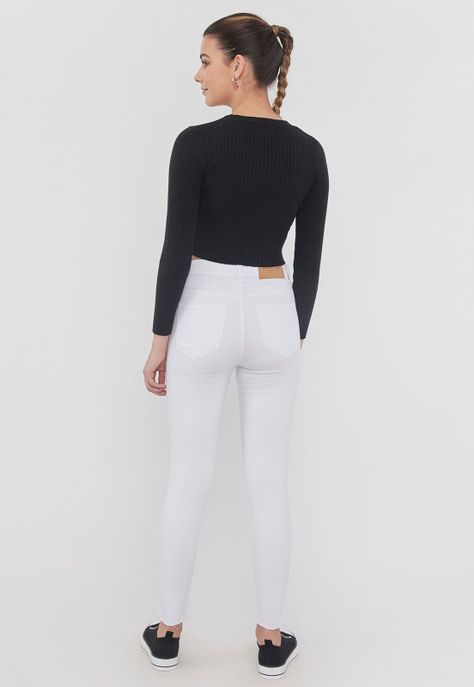Jeans Skinny Blanco - Mujer Corona-1