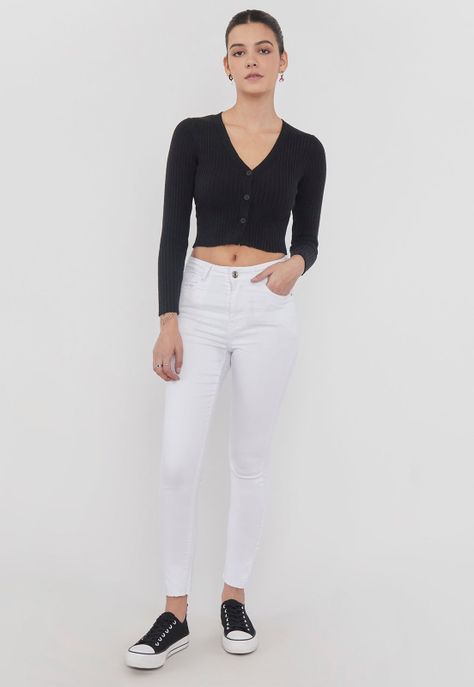 Jeans Skinny Blanco - Mujer Corona-3