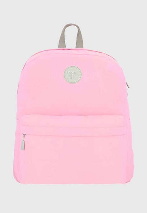 Mochila Juvenil Basic City Rosado Corona-0