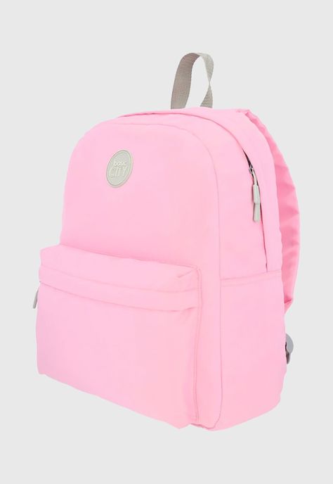 Mochila Juvenil Basic City Rosado Corona-1