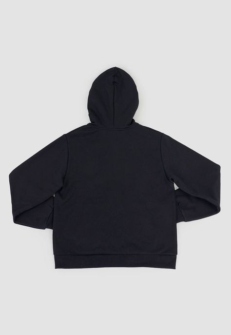 Poleron Niño Teen Zipper Negro Corona-1