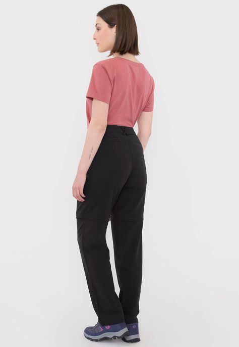 Pantalón Outdoor Negro Mujer Desmontable Corona-2