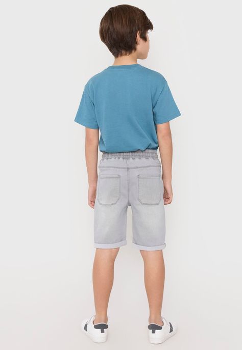 Short Niño Kids Denim Gris Corona-2