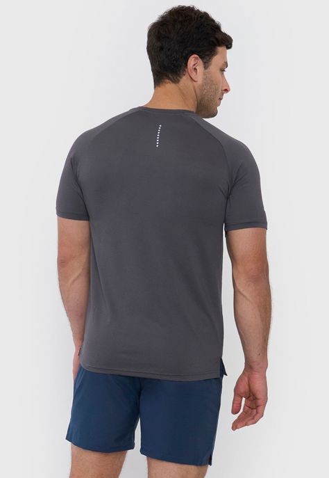 Polera Hombre Deportiva Mesh 2 Charcoal Corona-1