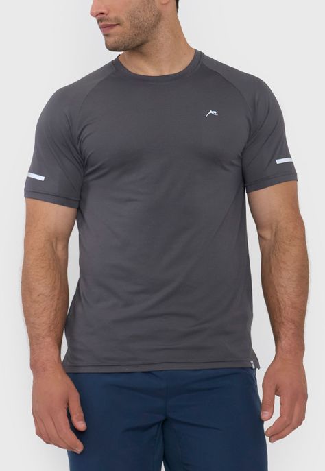 Polera Hombre Deportiva Mesh 2 Charcoal Corona-2