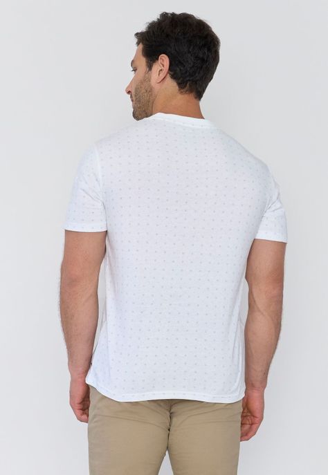Polera Hombre Bolsillo Blanco Corona-1