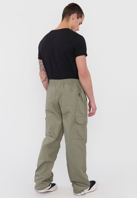 Pantalón Hombre Parachute Fit Verde Corona-2