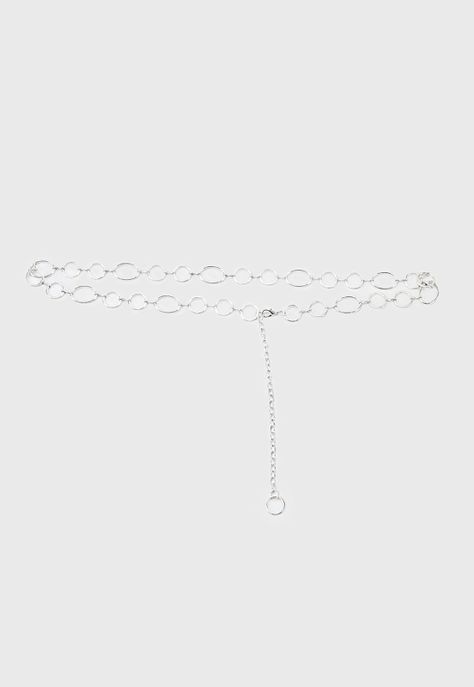 Cinturón Mujer Cadena Plata Corona-0