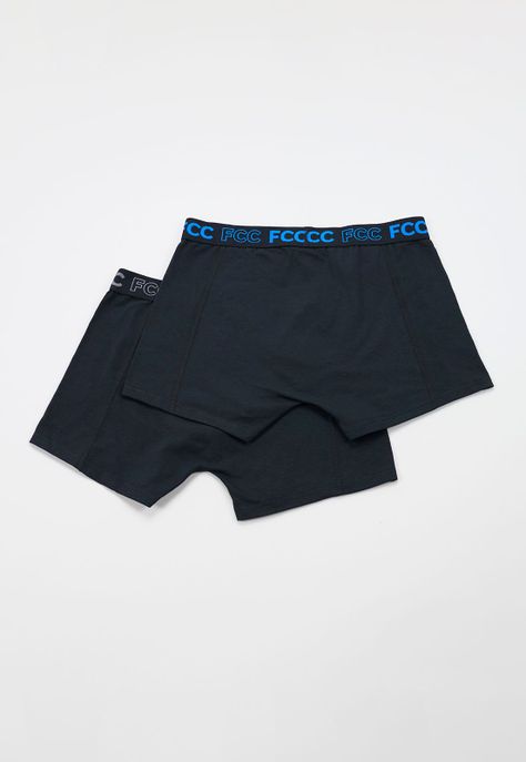 Boxer Hombre Pretina Bipack Azul Corona-1