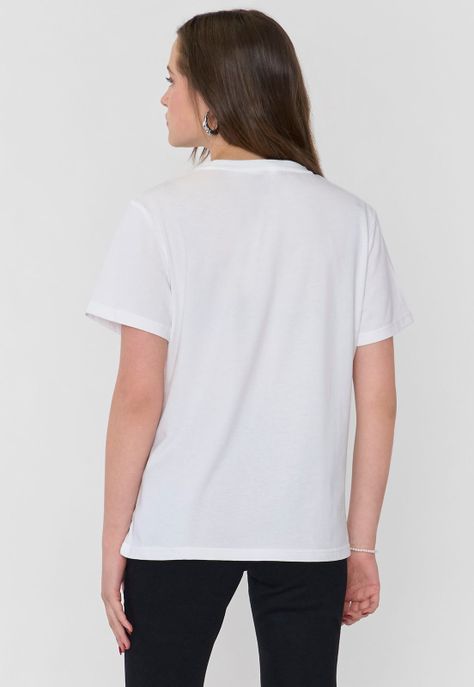 Polera Mujer Fun Regular Print Frutilla Blanco Corona-1