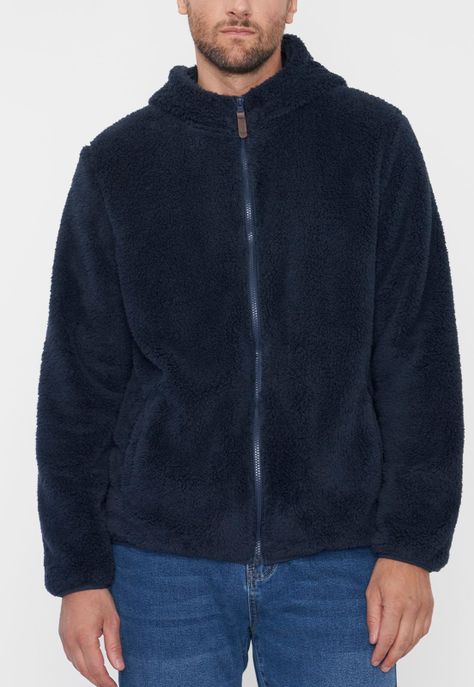 Polerón Hombre Coral Fleece Color Navy Corona-2