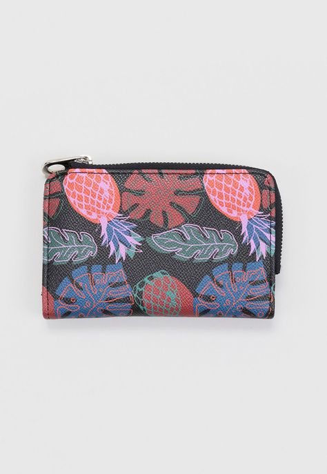 Billetera Mujer Pequeña Print Piña Corona-1