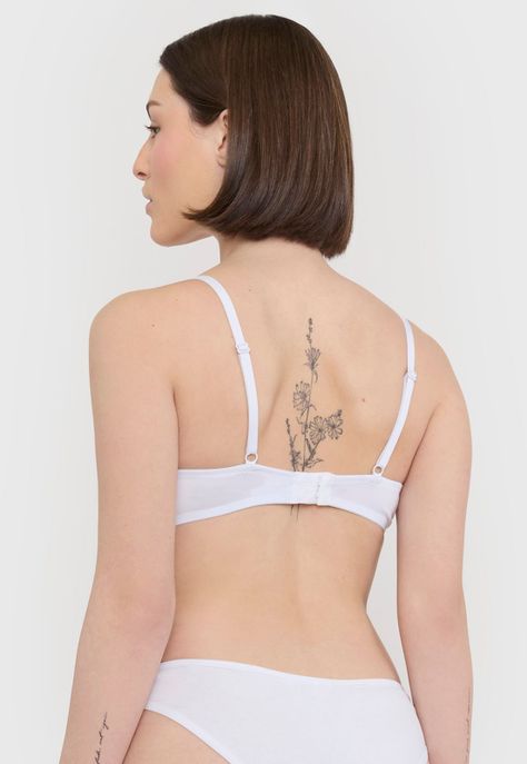 Sostén Mujer Bipack Liso Copa C Azul Blanco Corona-1