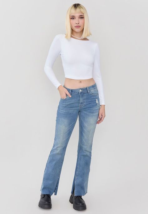 Polera Mujer Espalda Abierta Blanco Corona-3