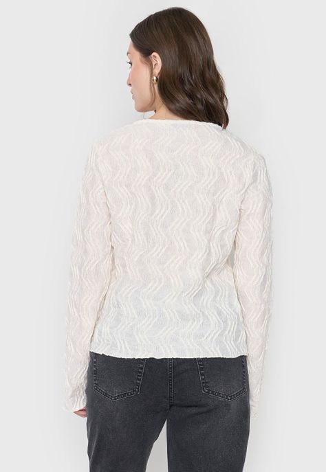 Polera Mujer Amarras Ecru Corona-1