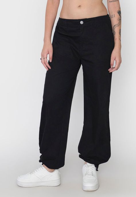 Pantalón Mujer Ajustable Negro Corona-1